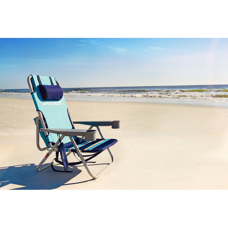 Life is Good Reclining Beach Chair & Reviews Wayfair